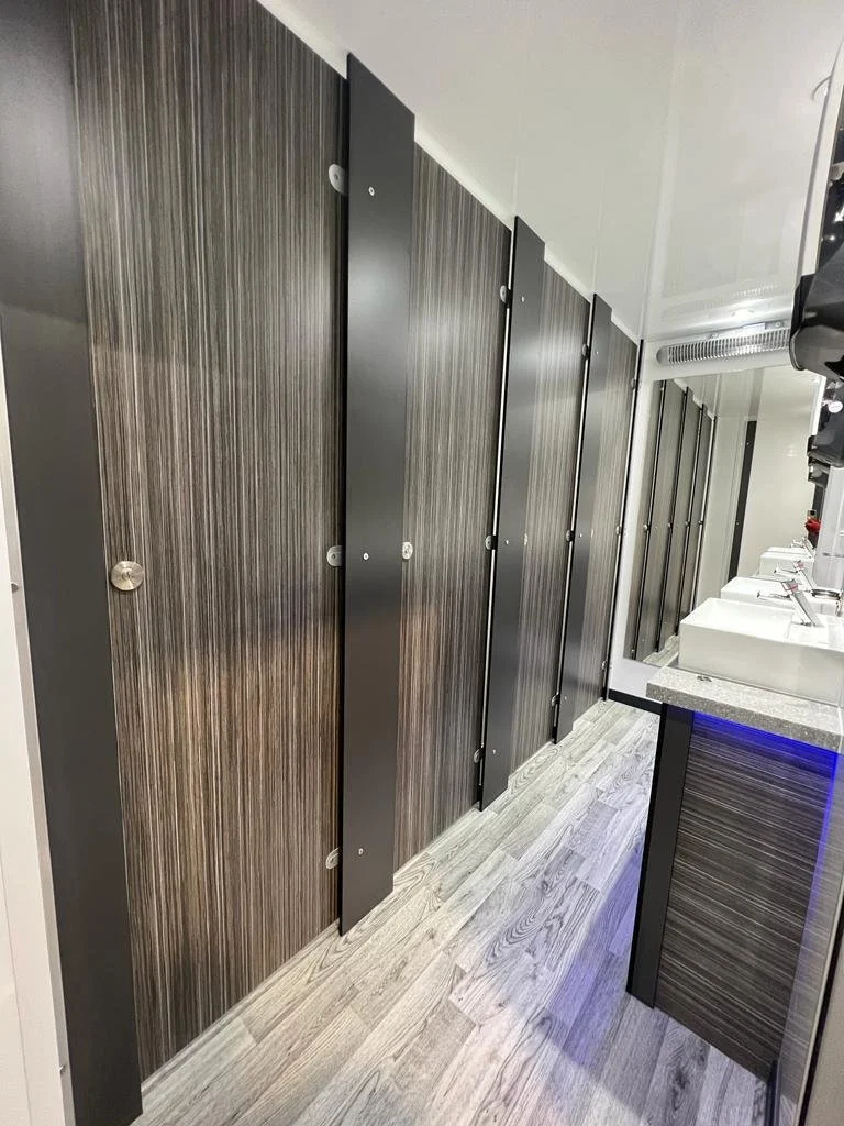 Luxury restroom trailer