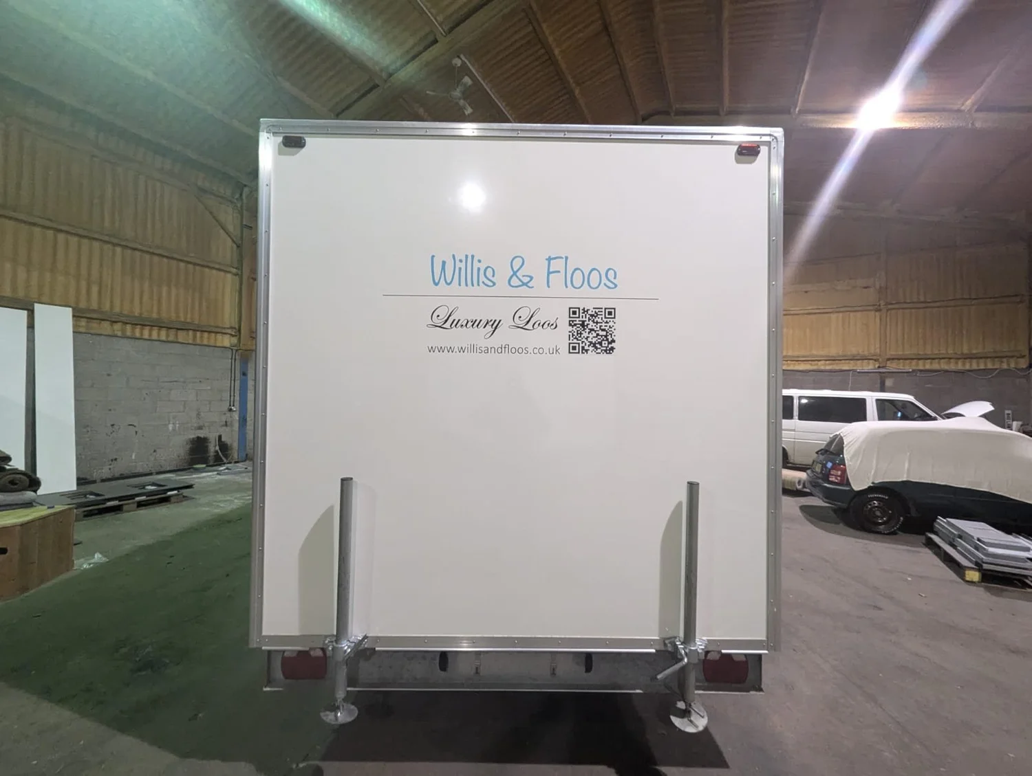Luxury restroom trailer