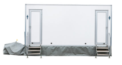 Sherwood Hire luxury restroom trailer