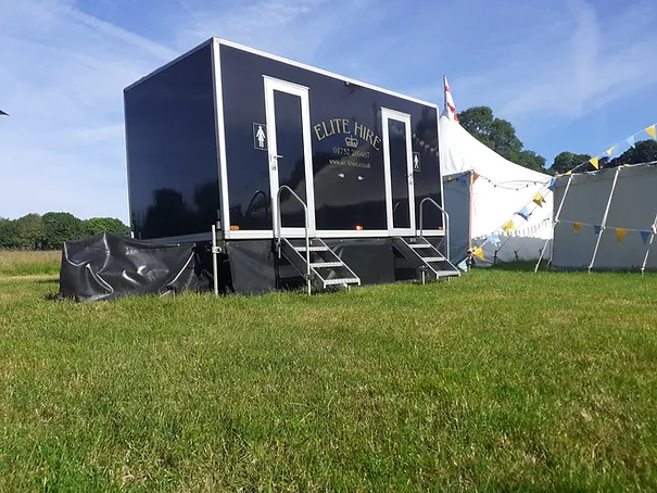 Luxury restroom trailer