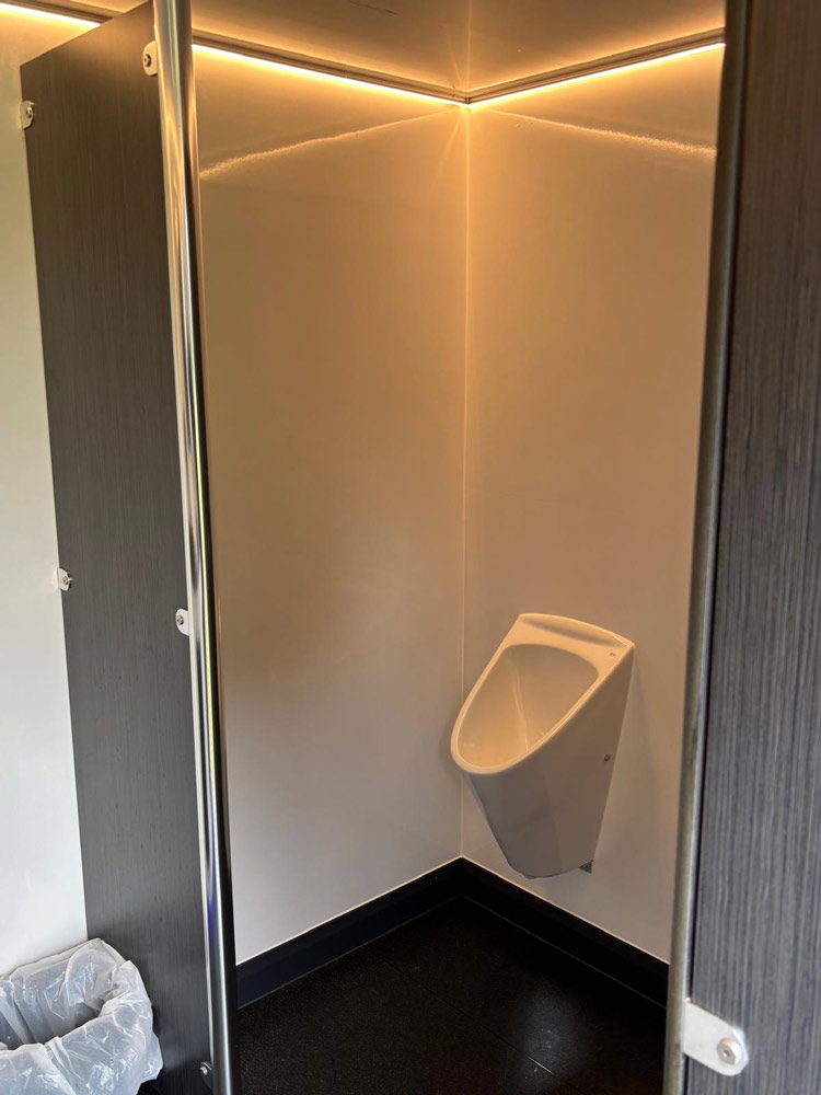 Luxury restroom trailer