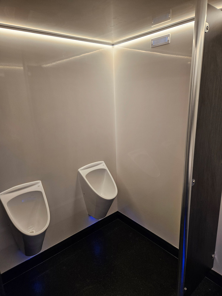Luxury restroom trailer