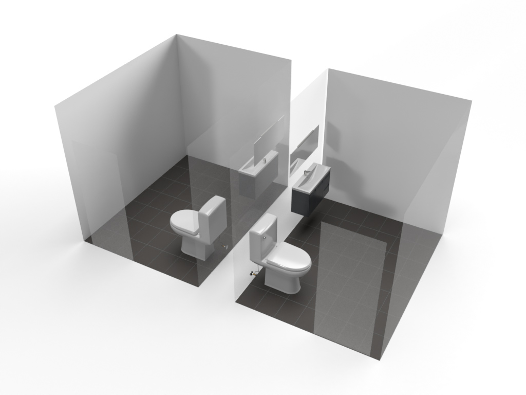 Luxury restroom trailer