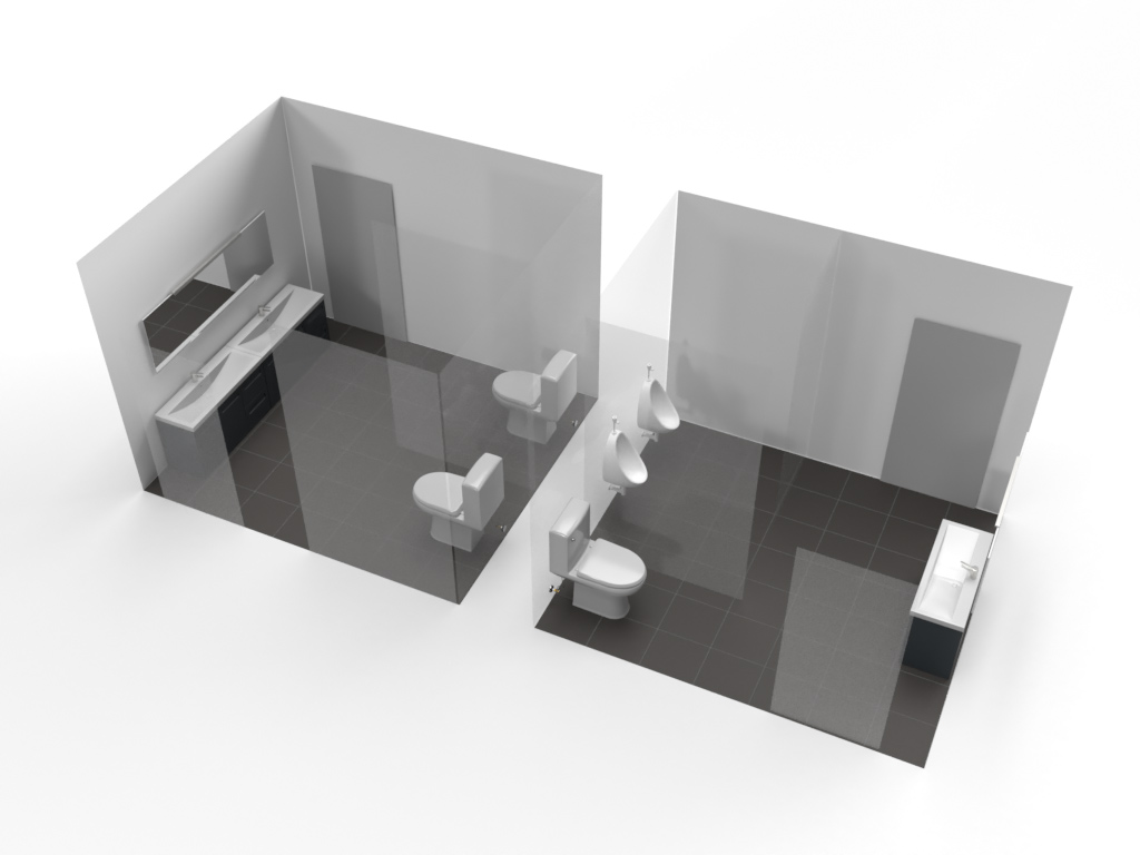 Luxury restroom trailer