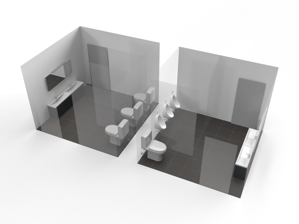 Luxury restroom trailer