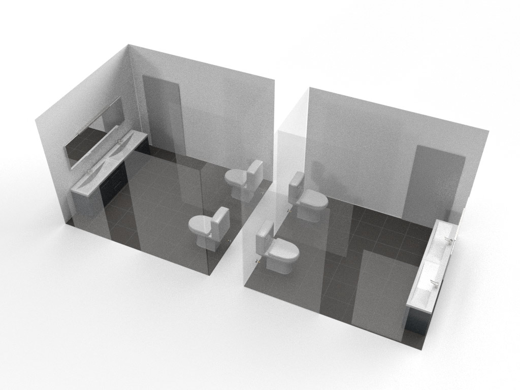 Luxury restroom trailer