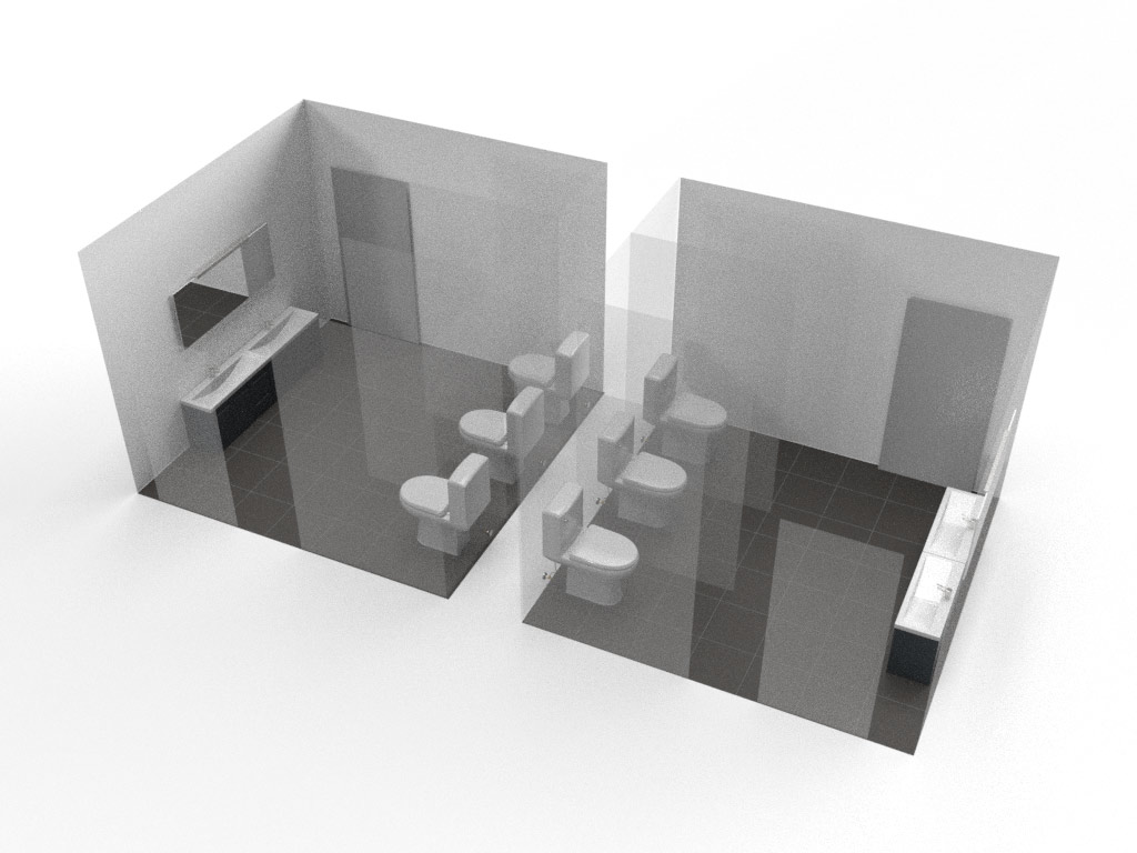 Luxury restroom trailer