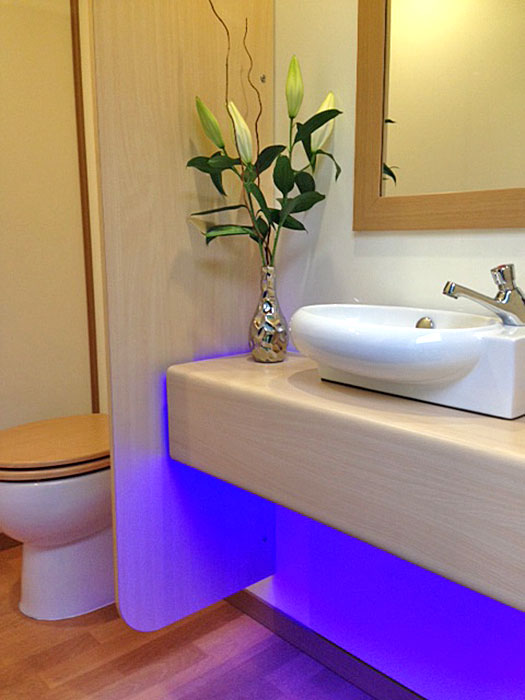 Luxury restroom trailer