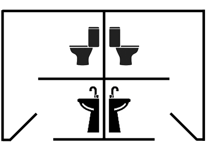 Luxury restroom trailer