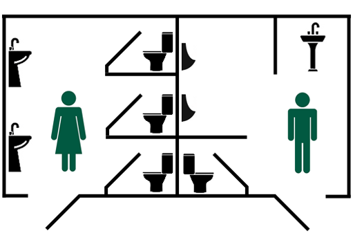 Luxury restroom trailer