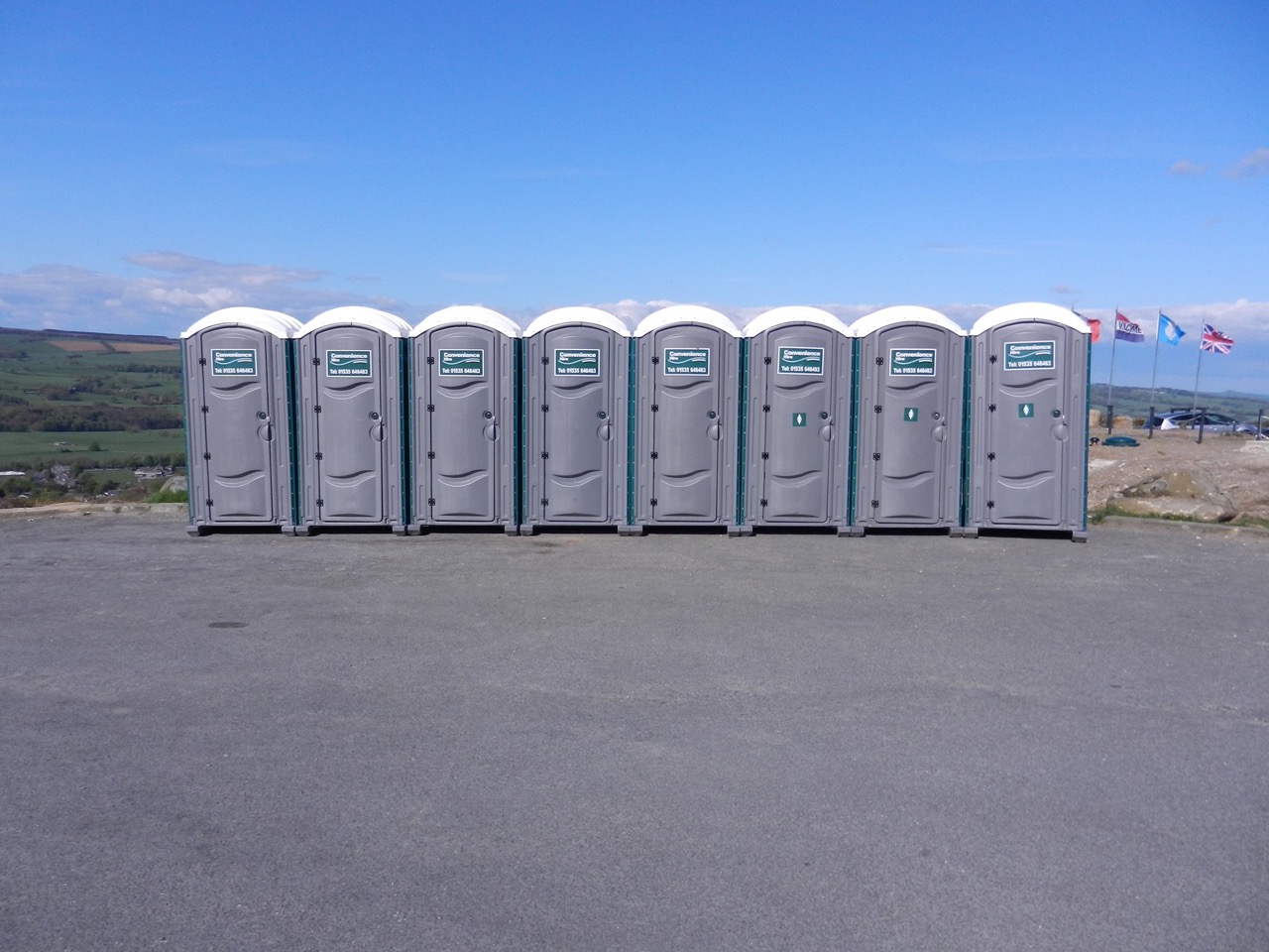 Luxury restroom trailer