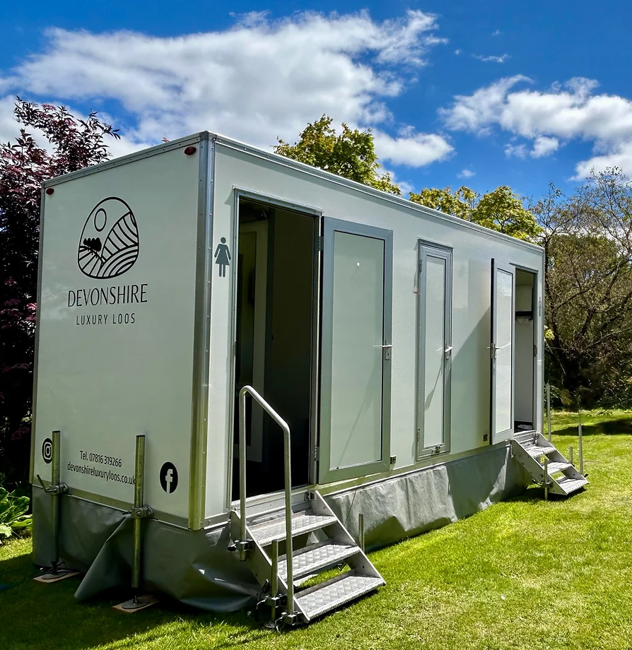 Luxury restroom trailer