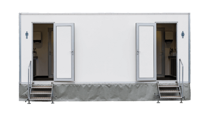 Luxury restroom trailer
