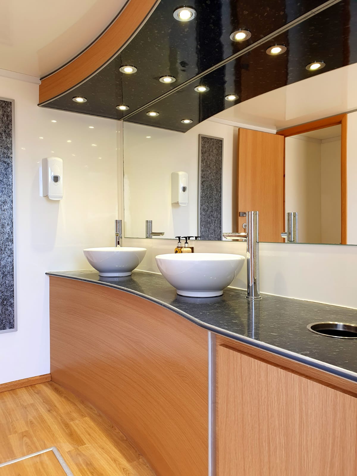 Luxury restroom trailer