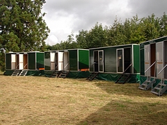 Luxury restroom trailer