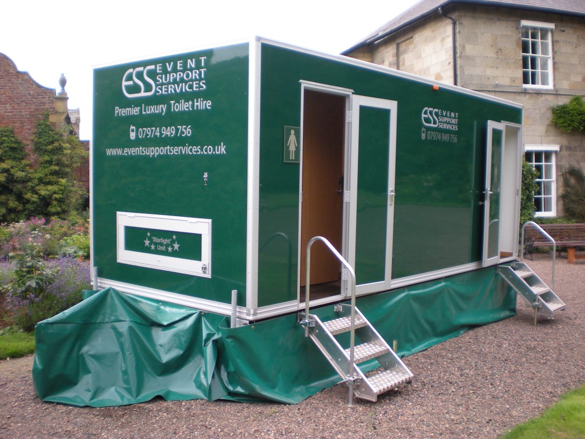 Luxury restroom trailer