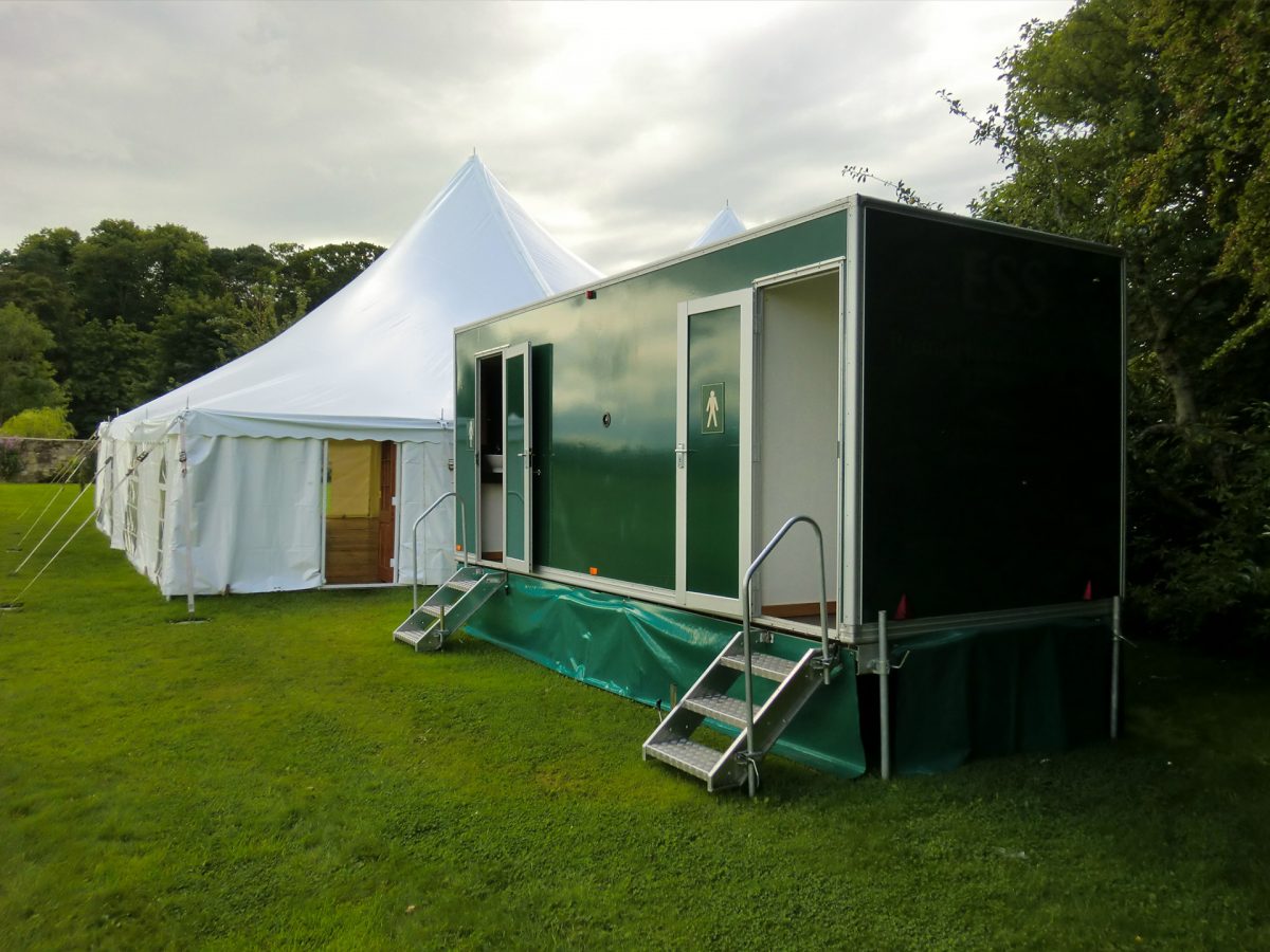 Luxury restroom trailer