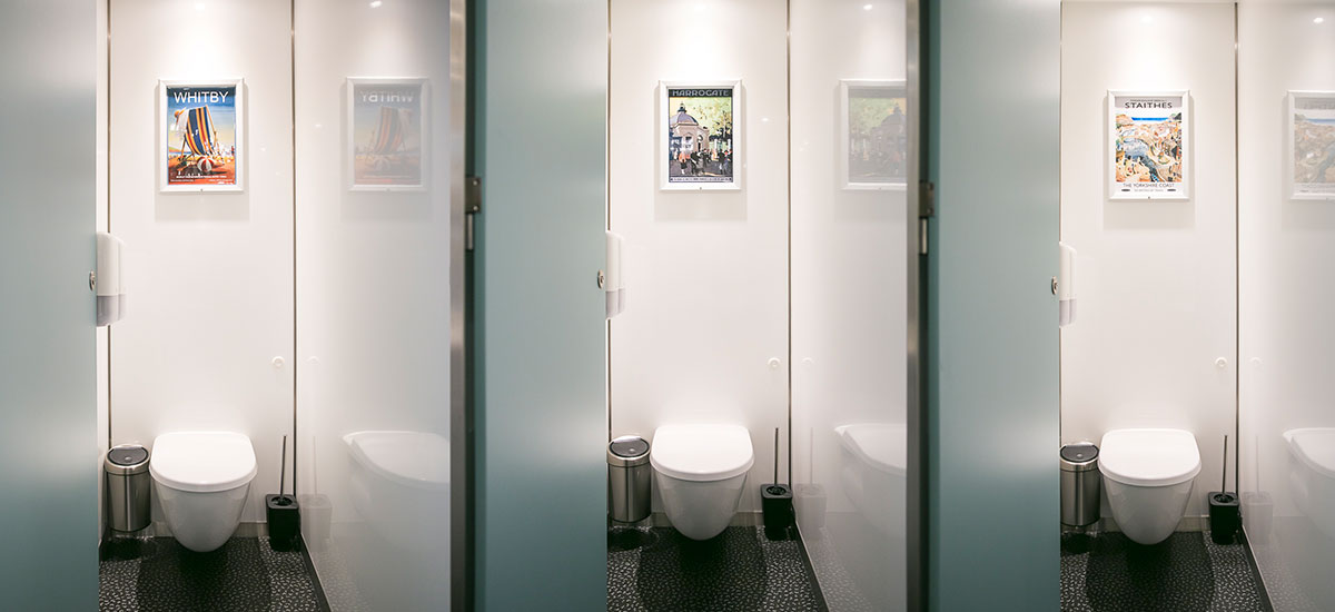 Luxury restroom trailer