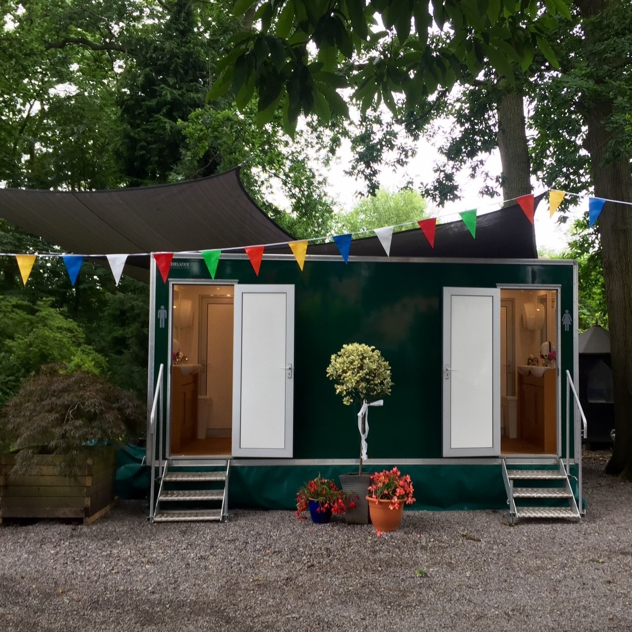 Luxury restroom trailer