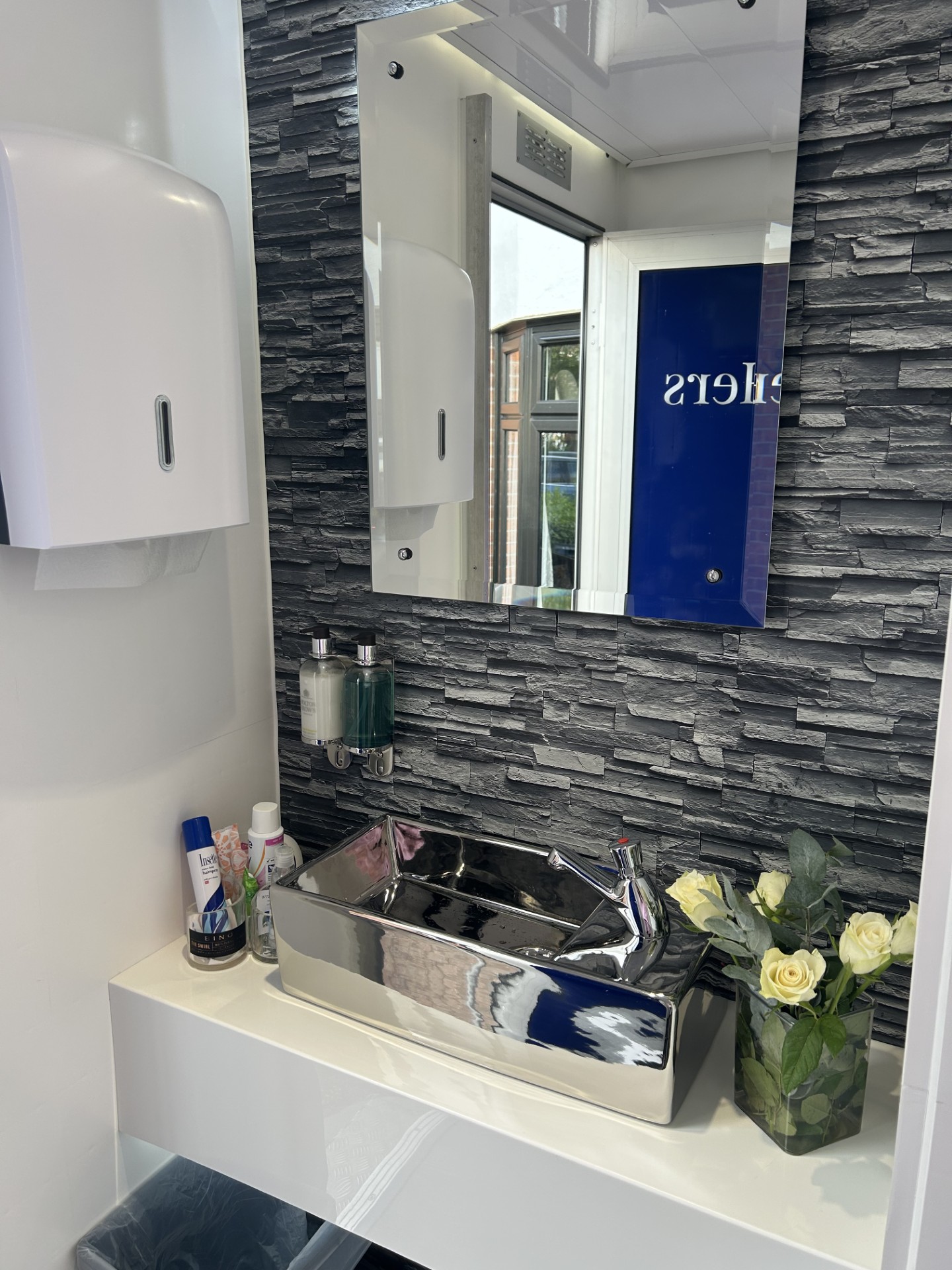 Luxury restroom trailer