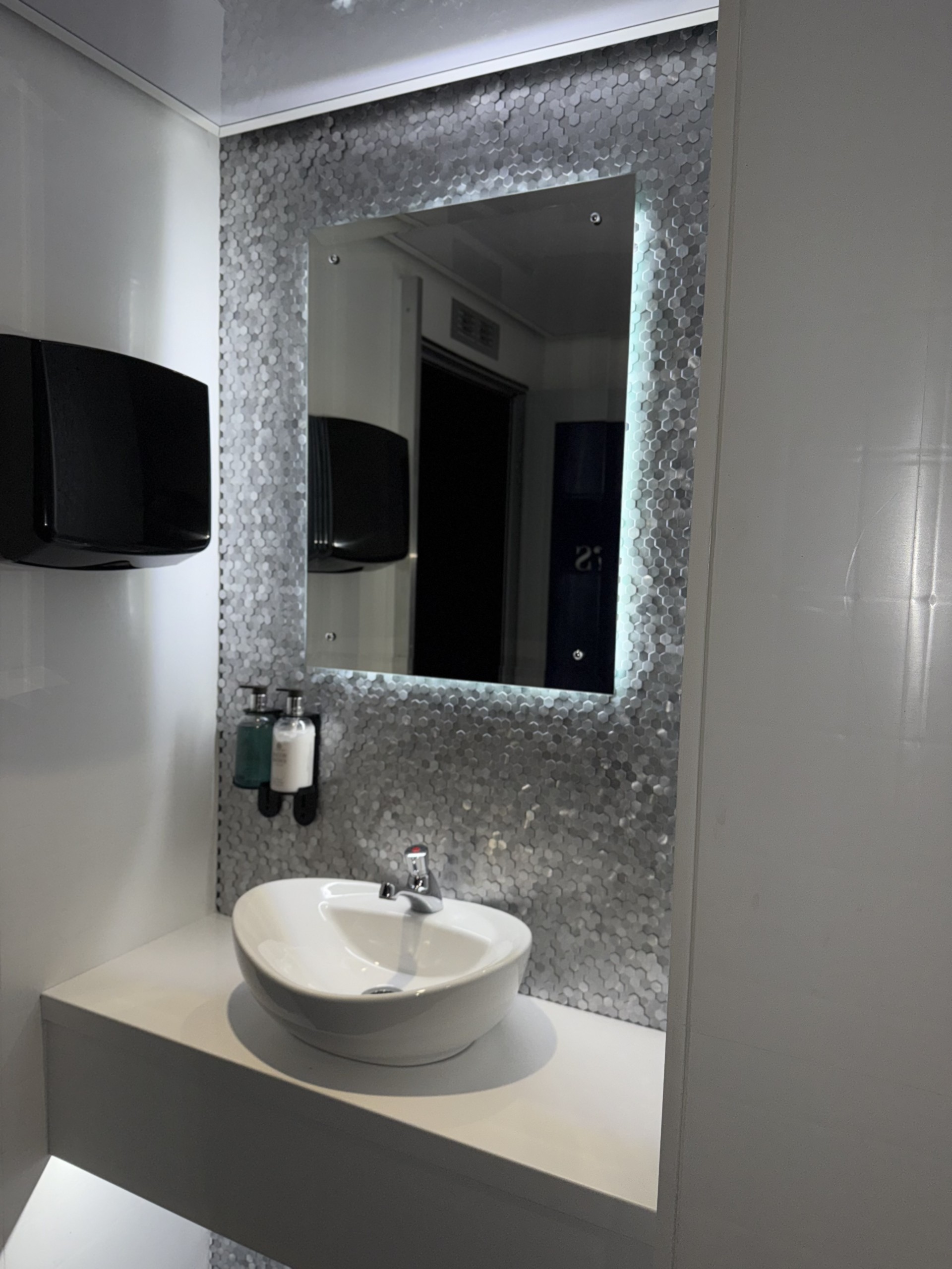 Luxury restroom trailer