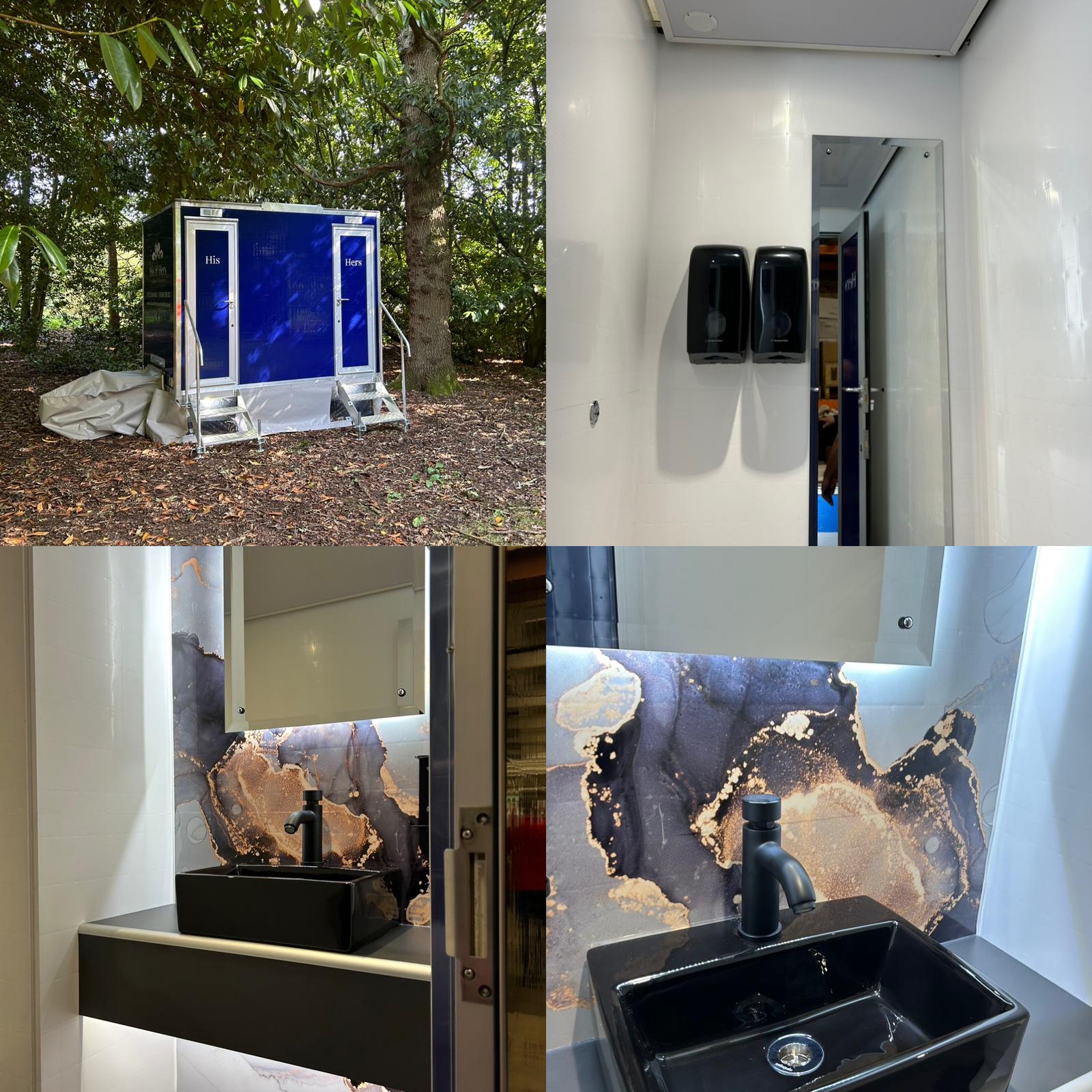 Luxury restroom trailer