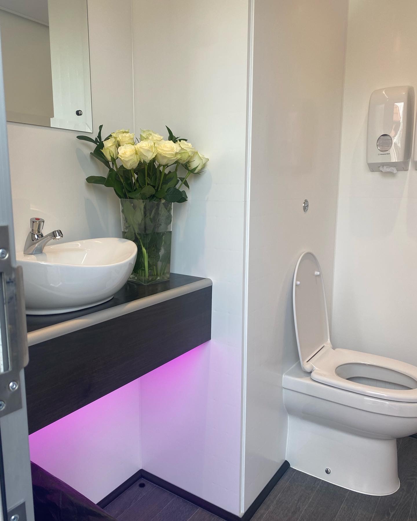 Luxury restroom trailer