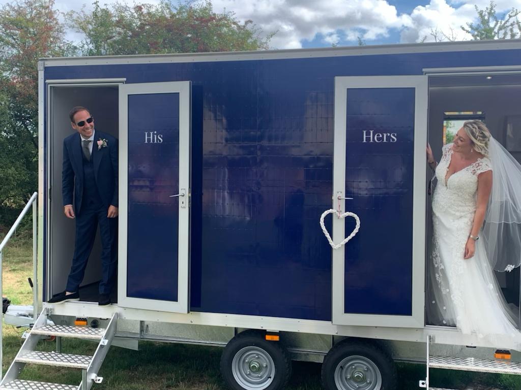 Luxury restroom trailer