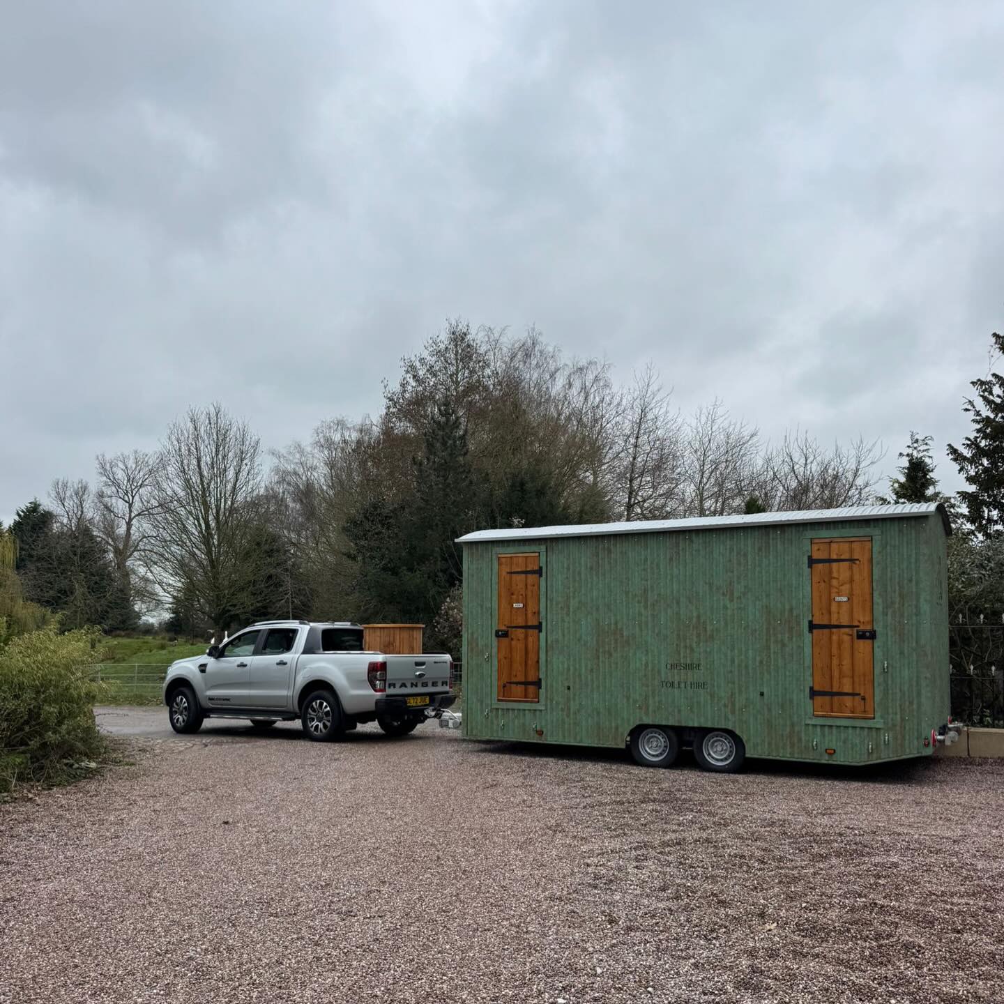 Luxury restroom trailer