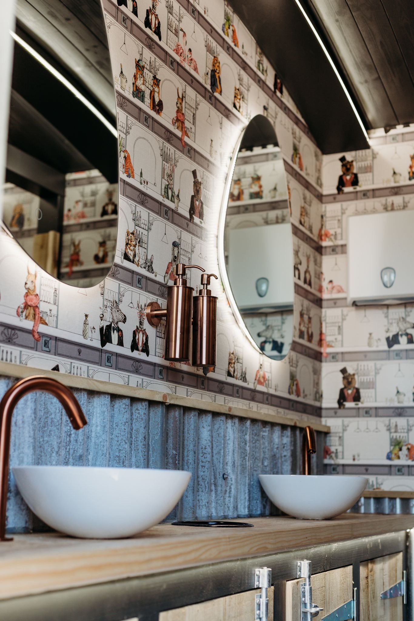 Luxury restroom trailer