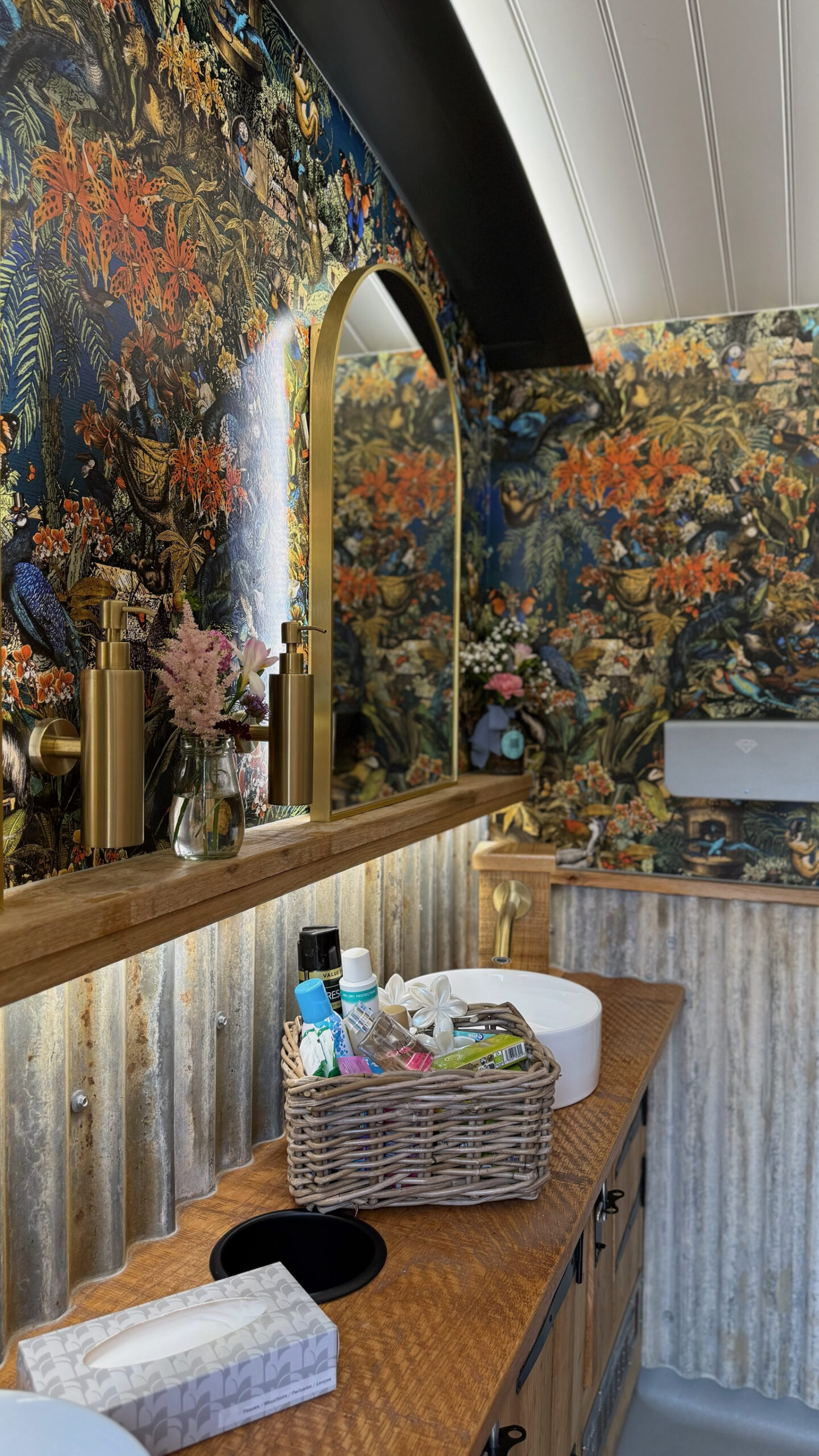 Luxury restroom trailer