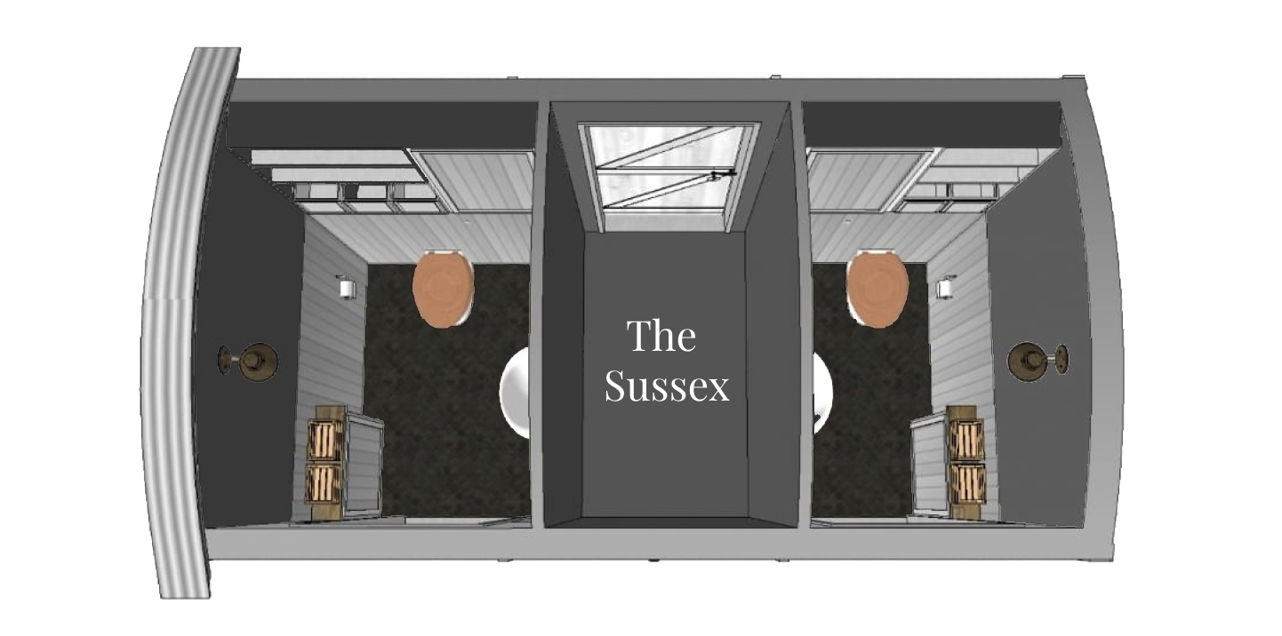 Luxury restroom trailer