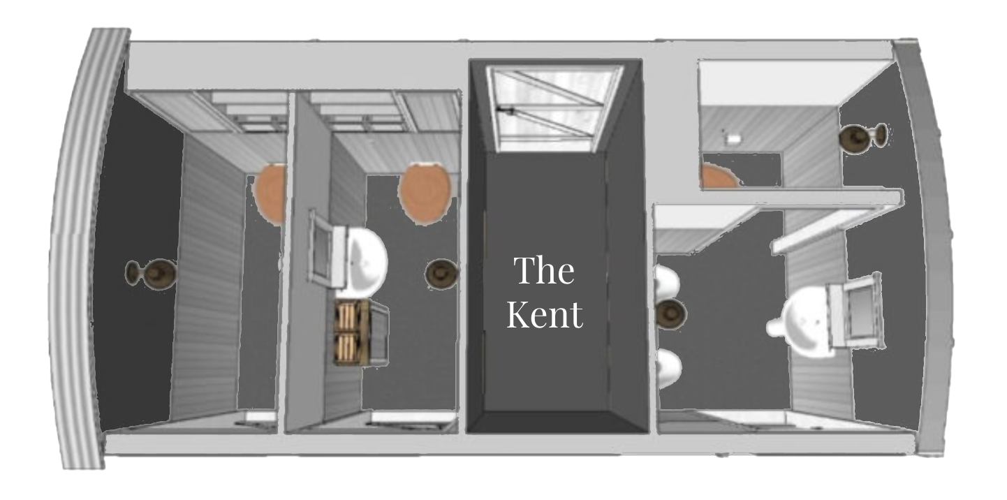 Luxury restroom trailer