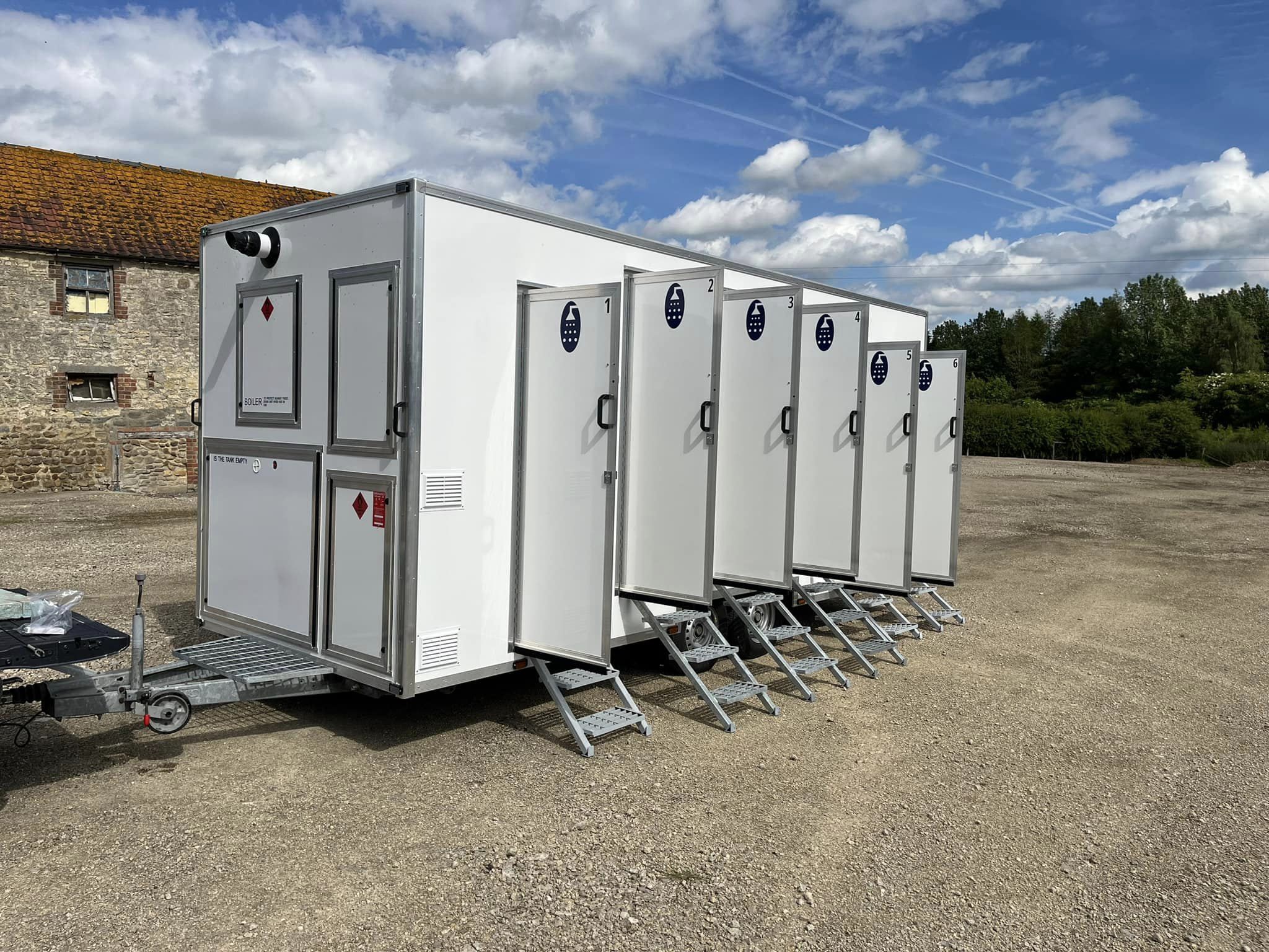 Luxury restroom trailer