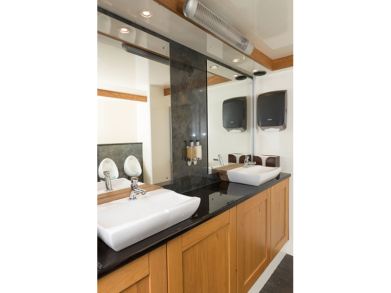 Luxury restroom trailer