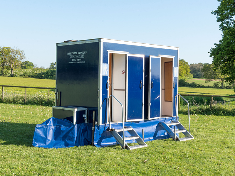 Luxury restroom trailer