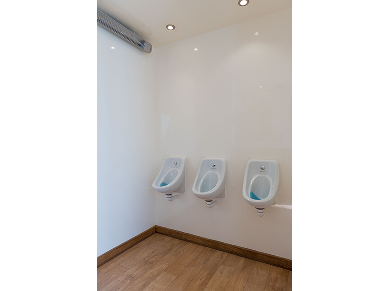 Luxury restroom trailer