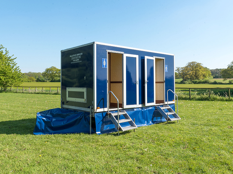 Luxury restroom trailer