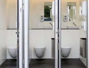 Zoo Events Group luxury restroom trailer