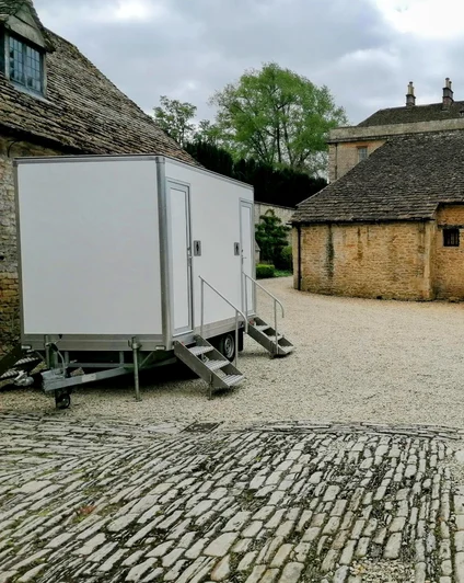 Luxury restroom trailer