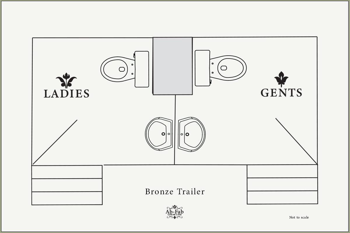 Luxury restroom trailer
