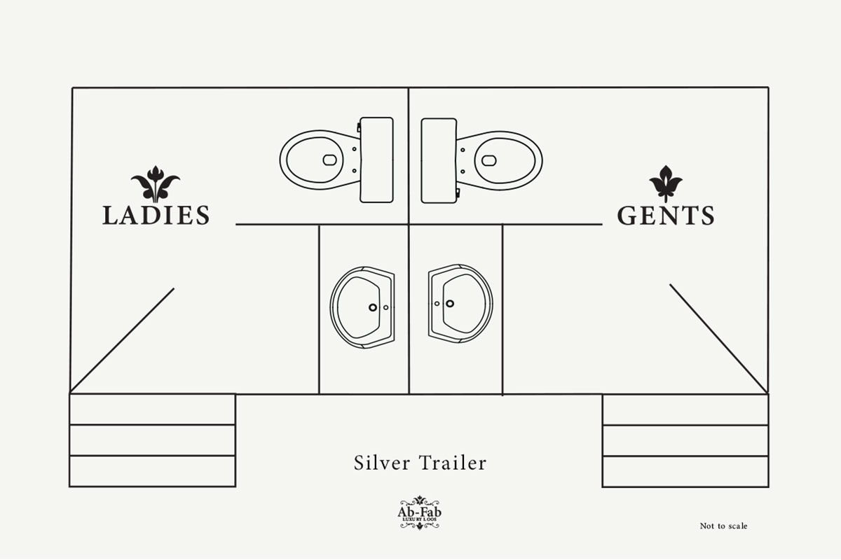 Luxury restroom trailer