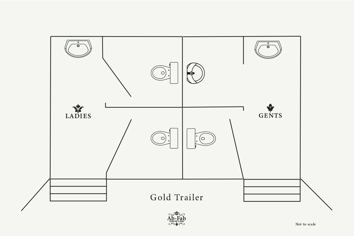 Luxury restroom trailer