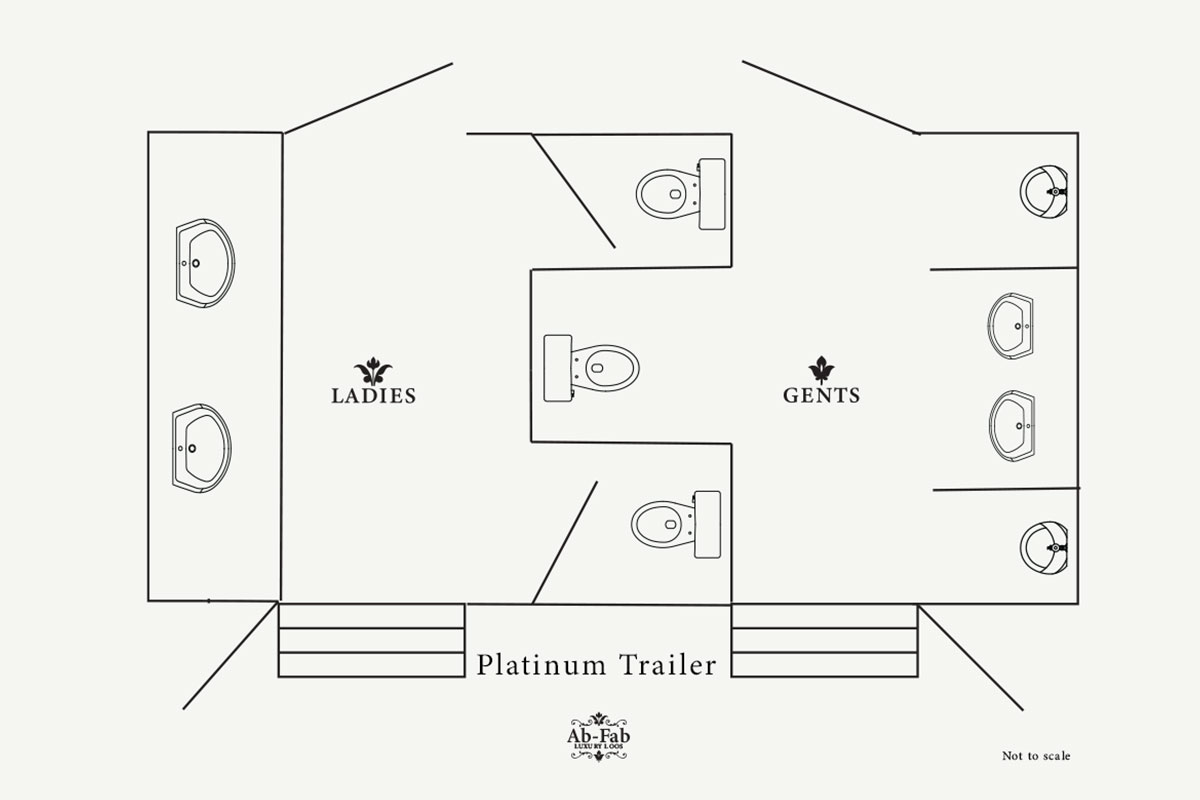 Luxury restroom trailer