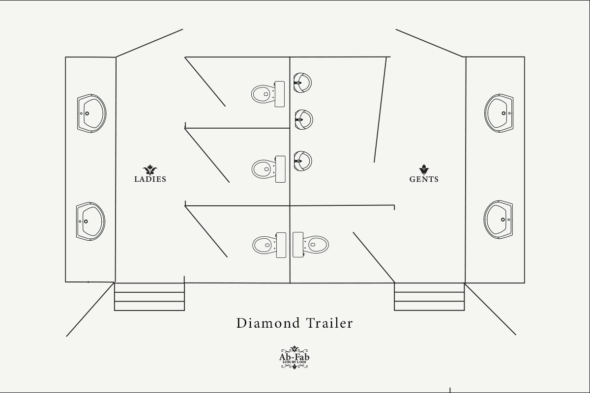 Luxury restroom trailer