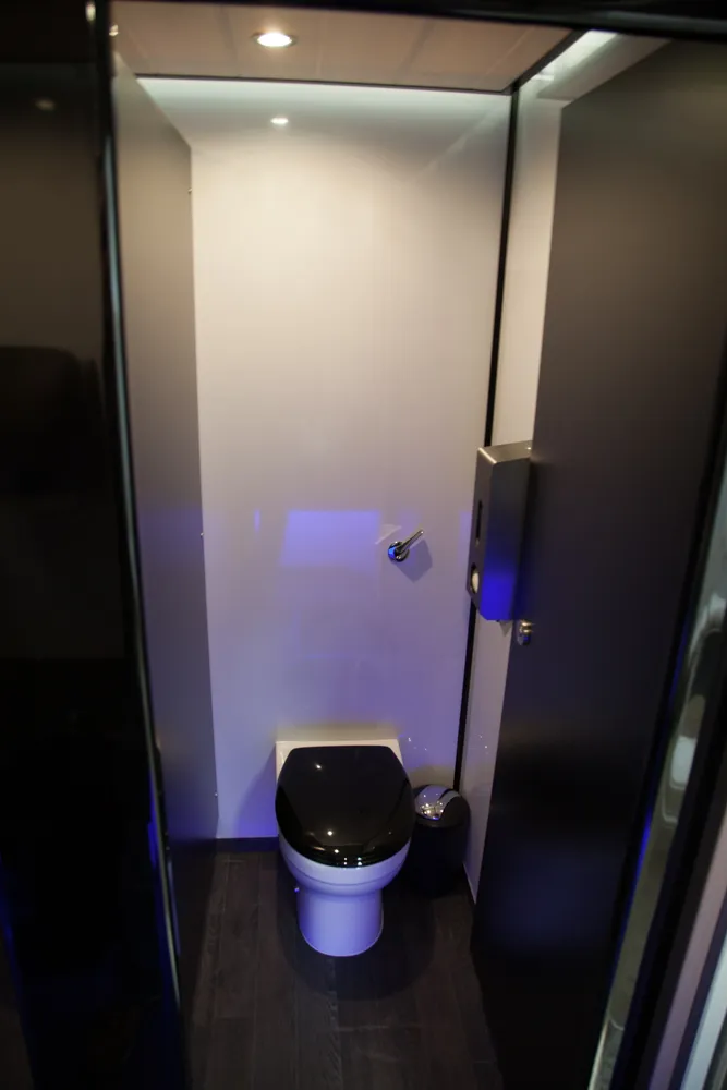 Luxury restroom trailer